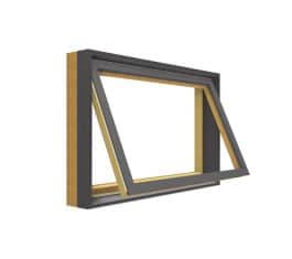 awning wood windows